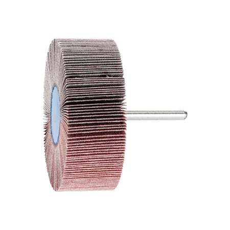 Pferd 3" x 1" Mounted Flap Wheel - 1/4" Shank - Aluminum Oxide - 180 Grit 45211